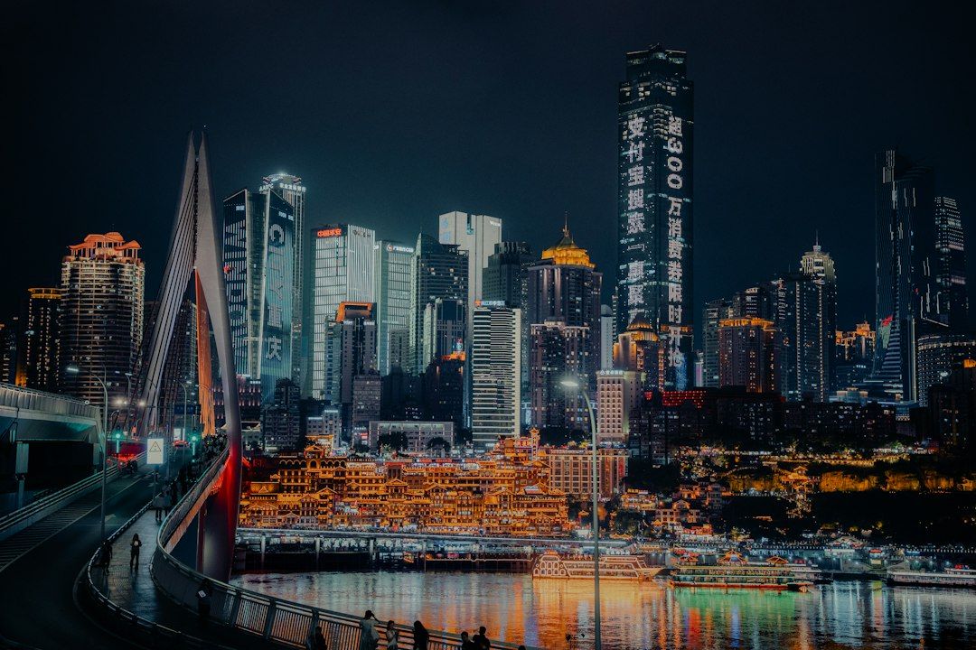 Đường chân trời Trùng Khánh về đêm